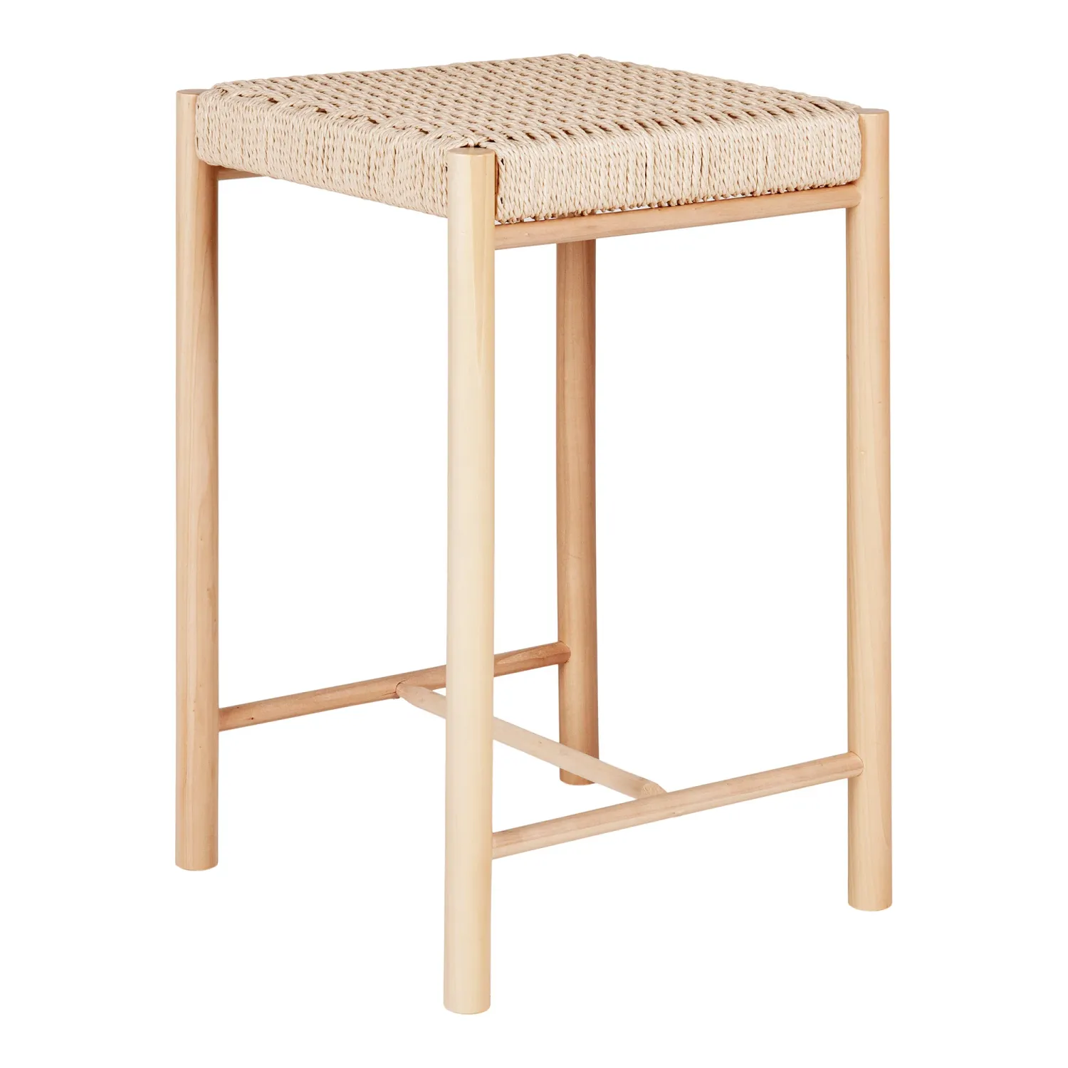 2er Set Abano Barhocker Naturgeflecht Pappelholz | Natur 2er Set Abano Barhocker Naturgeflecht Pappelholz | Natur