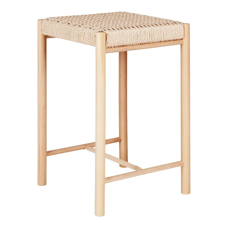 2er Set Abano Barhocker Naturgeflecht Pappelholz | Natur 2er Set Abano Barhocker Naturgeflecht Pappelholz | Natur