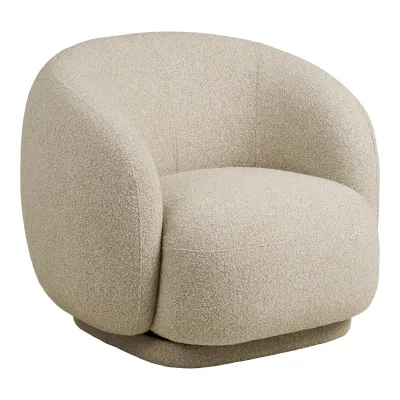 Hawkes Lounge-Sessel Drehfunktion Stoff | Sandfarben Hawkes Lounge-Sessel Drehfunktion Stoff | Sandfarben