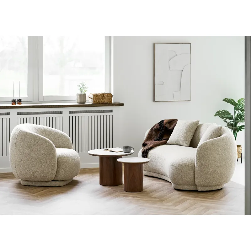 Hawkes Set 2,5-Sitzer-Sofa + Lounge-Sessel | Sand