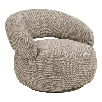 Sion Lounge Sessel Stoff | Sandfarben