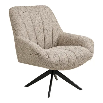 Grandola Lounge-Sessel Drehsessel Stoff | Grau Grandola Lounge-Sessel Drehsessel Stoff | Grau