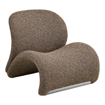Sofia Lounge Chair / Sessel Stoff | Braun