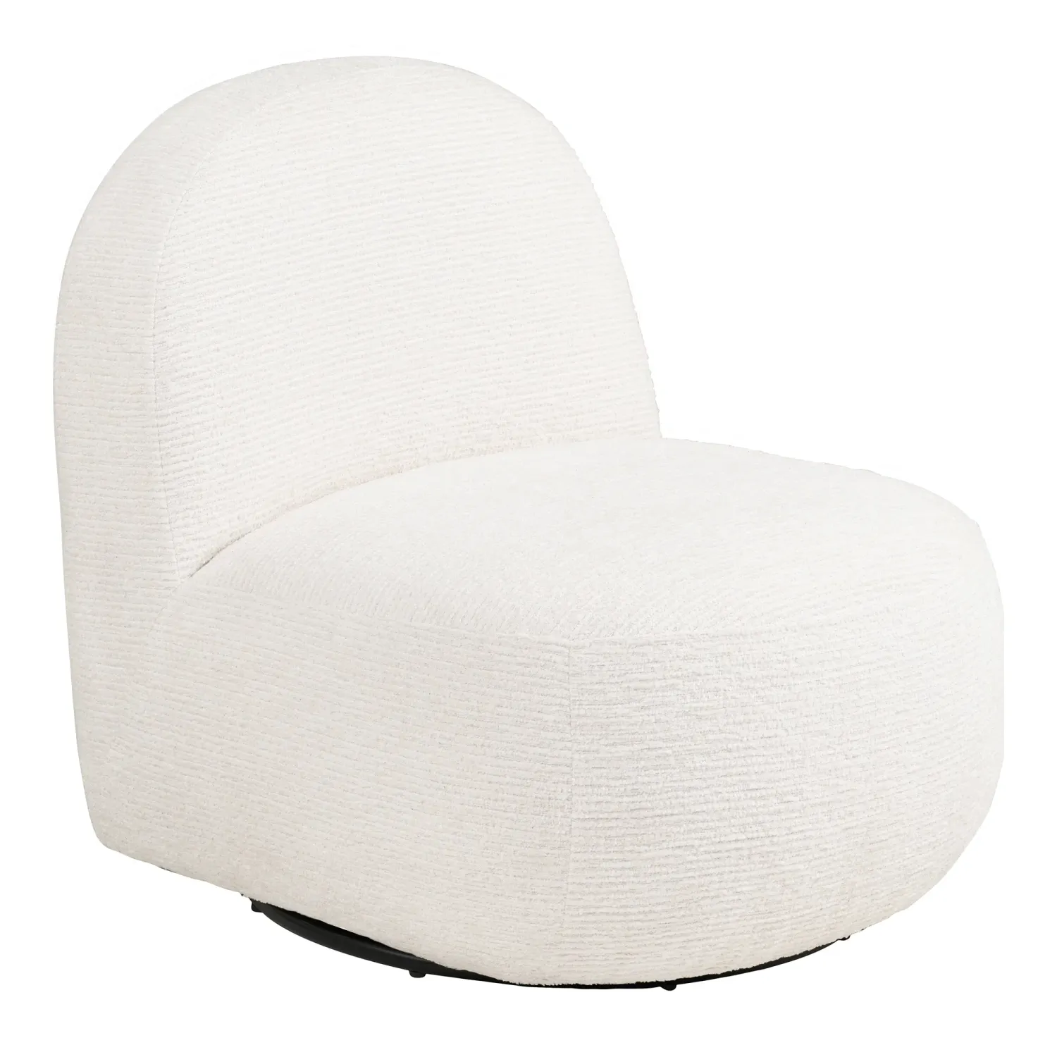 Milo Lounge-Sessel Drehfunktion Chenille | Cremeweiss Milo Lounge-Sessel Drehfunktion Chenille | Cremeweiss