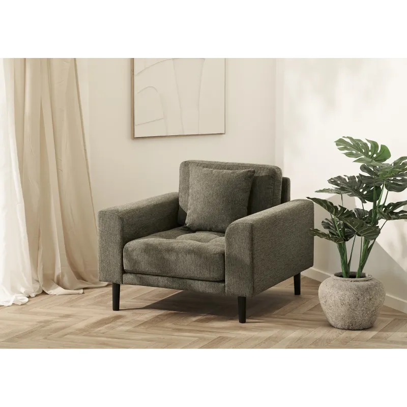 Lido Lounge-Sessel Stoff | Olivgrün