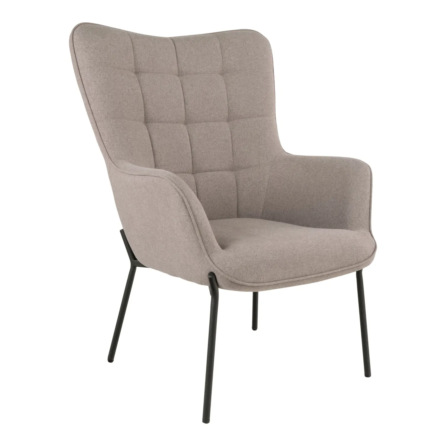 Glasgow Sessel Stoff Stahl | Steinfarben