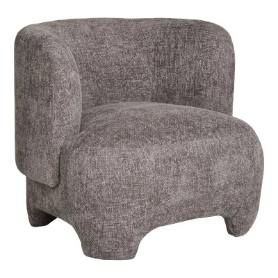Nazare Lounge-Sessel Stoff | Grau