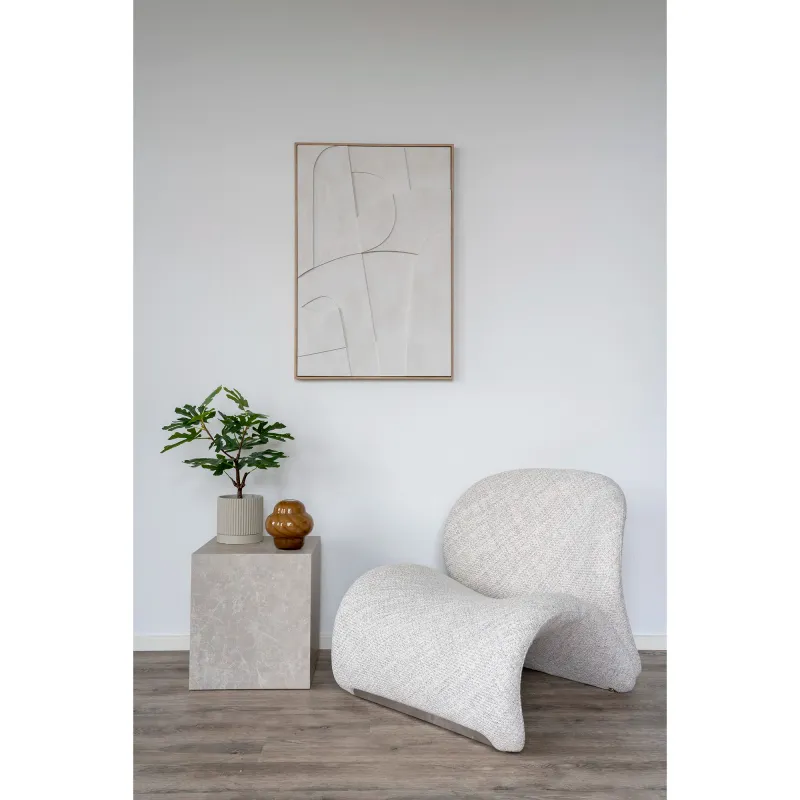 Sofia Lounge-Sessel Stoff | Sandfarben
