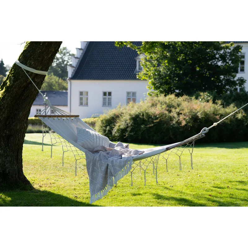 Edessa Hängematte Polyester Baumwolle Lärche | Cremeweiss