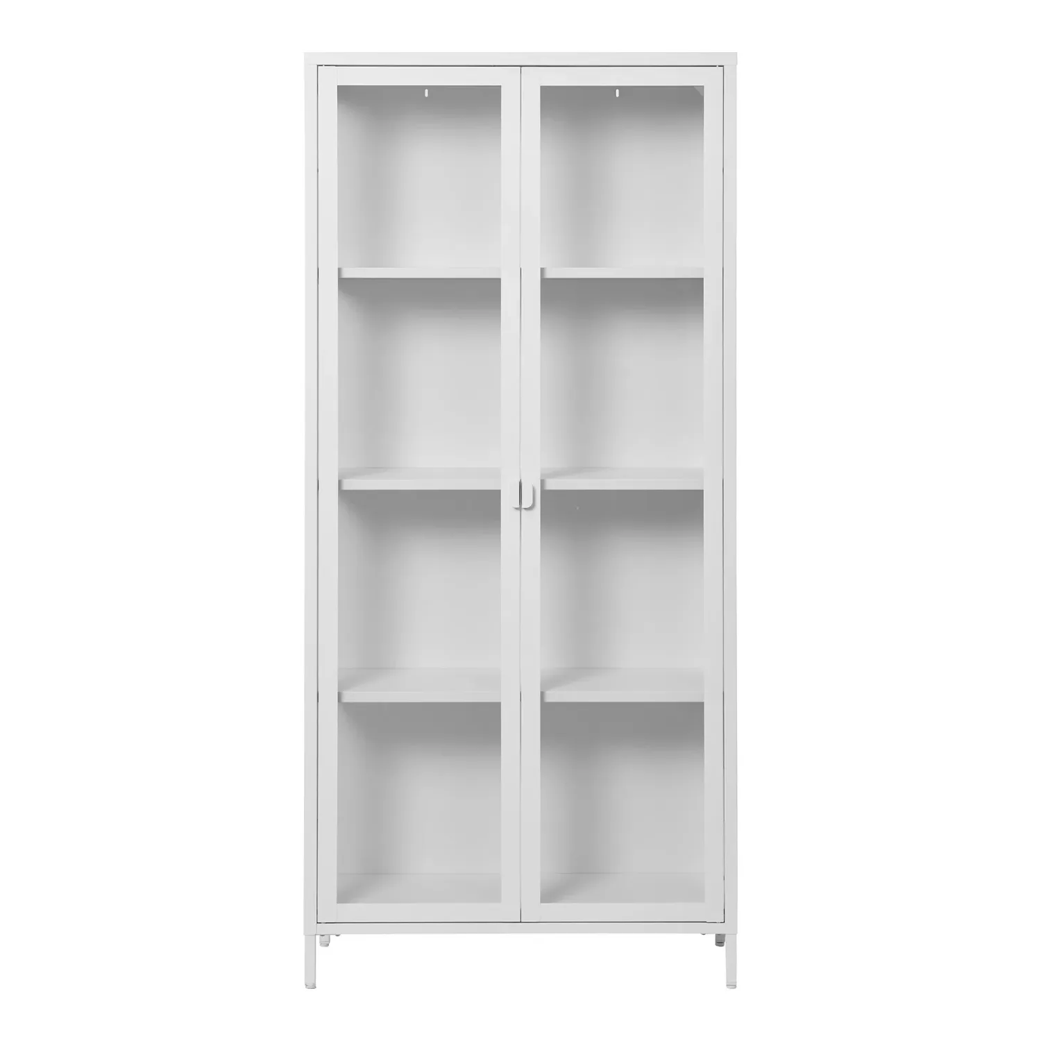 Brisbane-Schrank Vitrine 2 Glastüren Stahl | Weiss Brisbane-Schrank Vitrine 2 Glastüren Stahl | Weiss