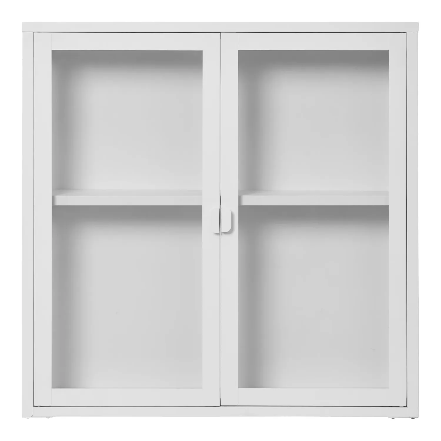 Brisbane Hängevitrine 2 Glastüren Stahl | Weiss Brisbane Hängevitrine 2 Glastüren Stahl | Weiss