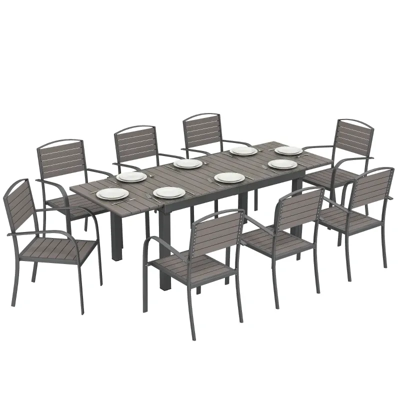 Modulares Gartenmöbel-Set 2 Zweisitzer 1 Ecksofa Kissen | Grau Modulares Gartenmöbel-Set 2 Zweisitzer 1 Ecksofa Kissen | Grau