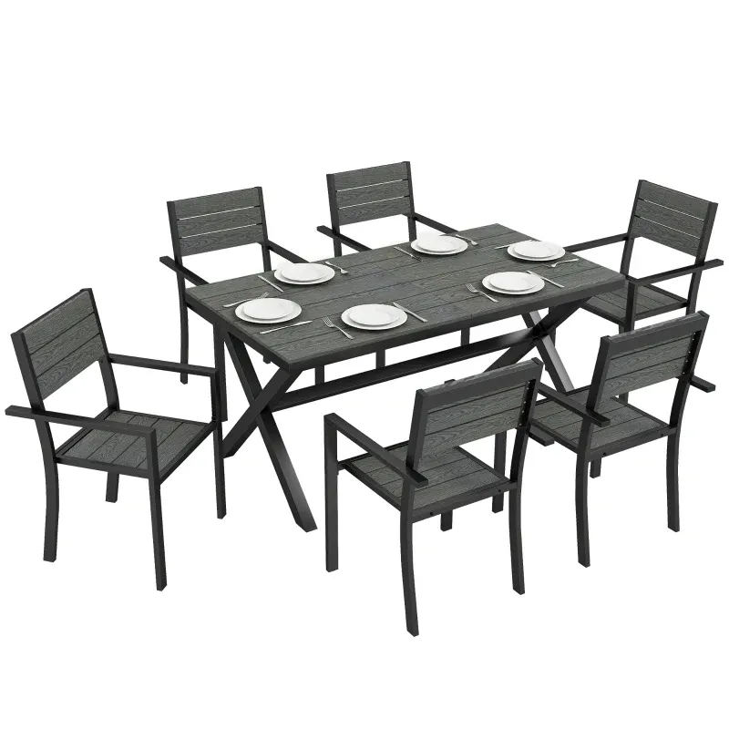 Gartenlounge-Set 5 Personen Balkon-Lounge Rattan Sessel Hocker Couchtisch | Hellgrau Gartenlounge-Set 5 Personen Balkon-Lounge Rattan Sessel Hocker Couchtisch | Hellgrau