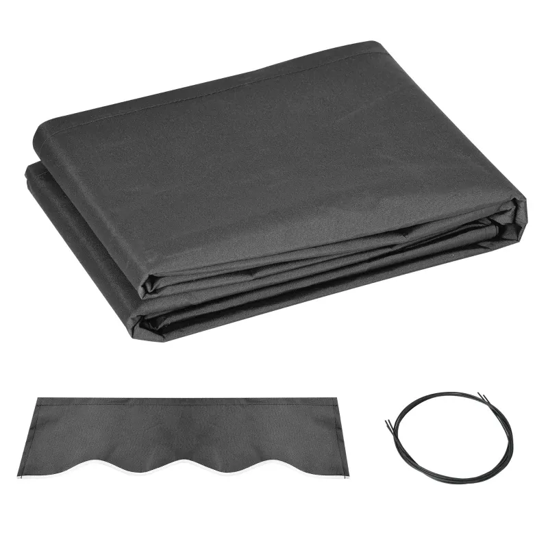 Sonnenstore Ersatzdach Ersatzstoff Gewellter Volant Polyester UV-Schutz | Grau Sonnenstore Ersatzdach Ersatzstoff Gewellter Volant Polyester UV-Schutz | Grau