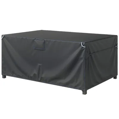 Schutzhülle Gartenmöbel Winterfest Wasserdicht Winddicht Anti-UV Abdeckplane 180x120x74cm | Schwarz Schutzhülle Gartenmöbel Winterfest Wasserdicht Winddicht Anti-UV Abdeckplane 180x120x74cm | Schwarz