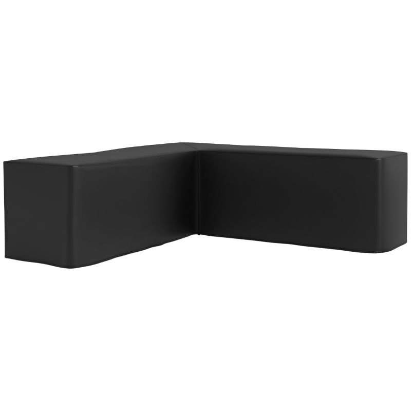 Schutzhülle Gartenmöbel L-förmig 250x250x79cm Wasserdicht Abdeckung Ecksofa Anti-UV | Schwarz