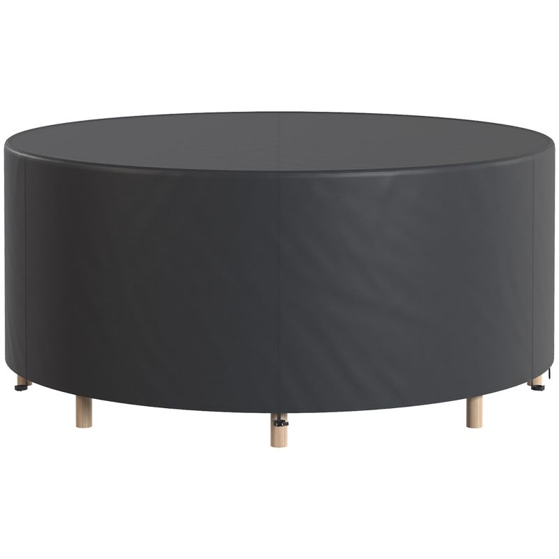 ​Wasserdichte Abdeckung Runde Gartenmöbel Ø200x80cm | Schwarz
