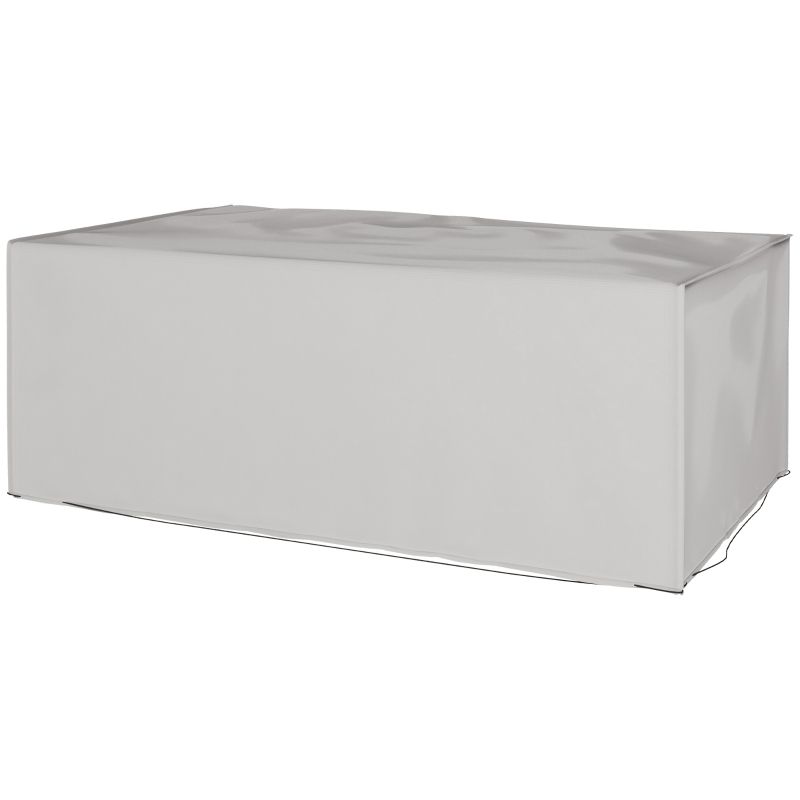 Schutzhülle Gartenmöbel Winterfest Wasserdicht Anti-UV Abdeckplane 600D Oxford | Grau