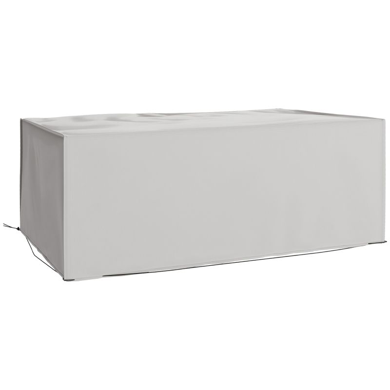 Schutzhülle Gartenmöbel Winterfest Wasserdicht Anti-UV Abdeckplane 600D Oxford | Grau