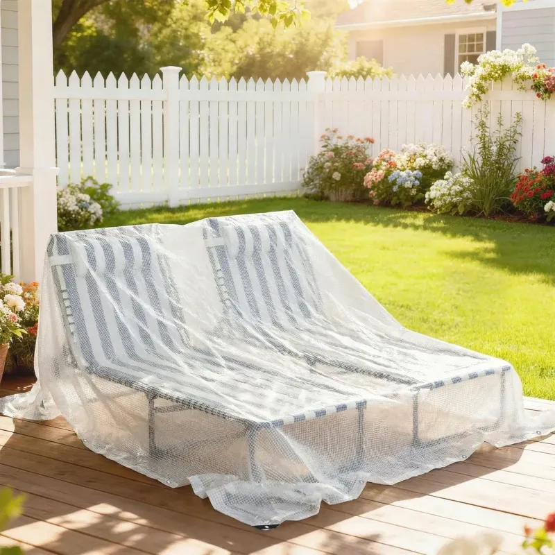 Wasserdichte Blache Gewebeplane 3x5m Robust PE 140 g/m² Reissfest | Weiss