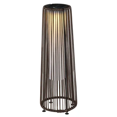 Gartenleuchte Aussenlampe Solarbetrieben 8 Stunden Betrieb Automatikmodus Rattanoptik | Braun Gartenleuchte Aussenlampe Solarbetrieben 8 Stunden Betrieb Automatikmodus Rattanoptik | Braun