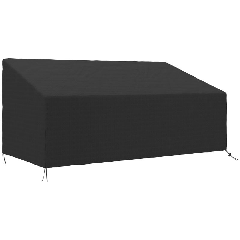 Schutzhülle Gartenbank 3-4 Sitzer 600D Oxford-Gewebe Wasserdicht | Schwarz Schutzhülle Gartenbank 3-4 Sitzer 600D Oxford-Gewebe Wasserdicht | Schwarz