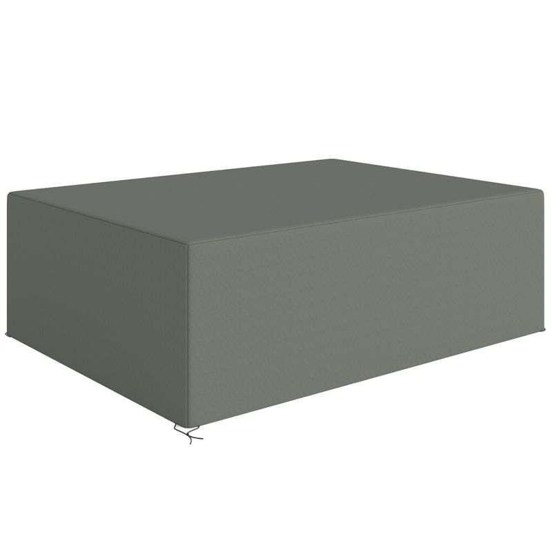 Schutzhülle Gartenmöbel Winterfest Wasserdicht Abdeckung Abdeckplane 275x205x90cm  | Dunkelgrau