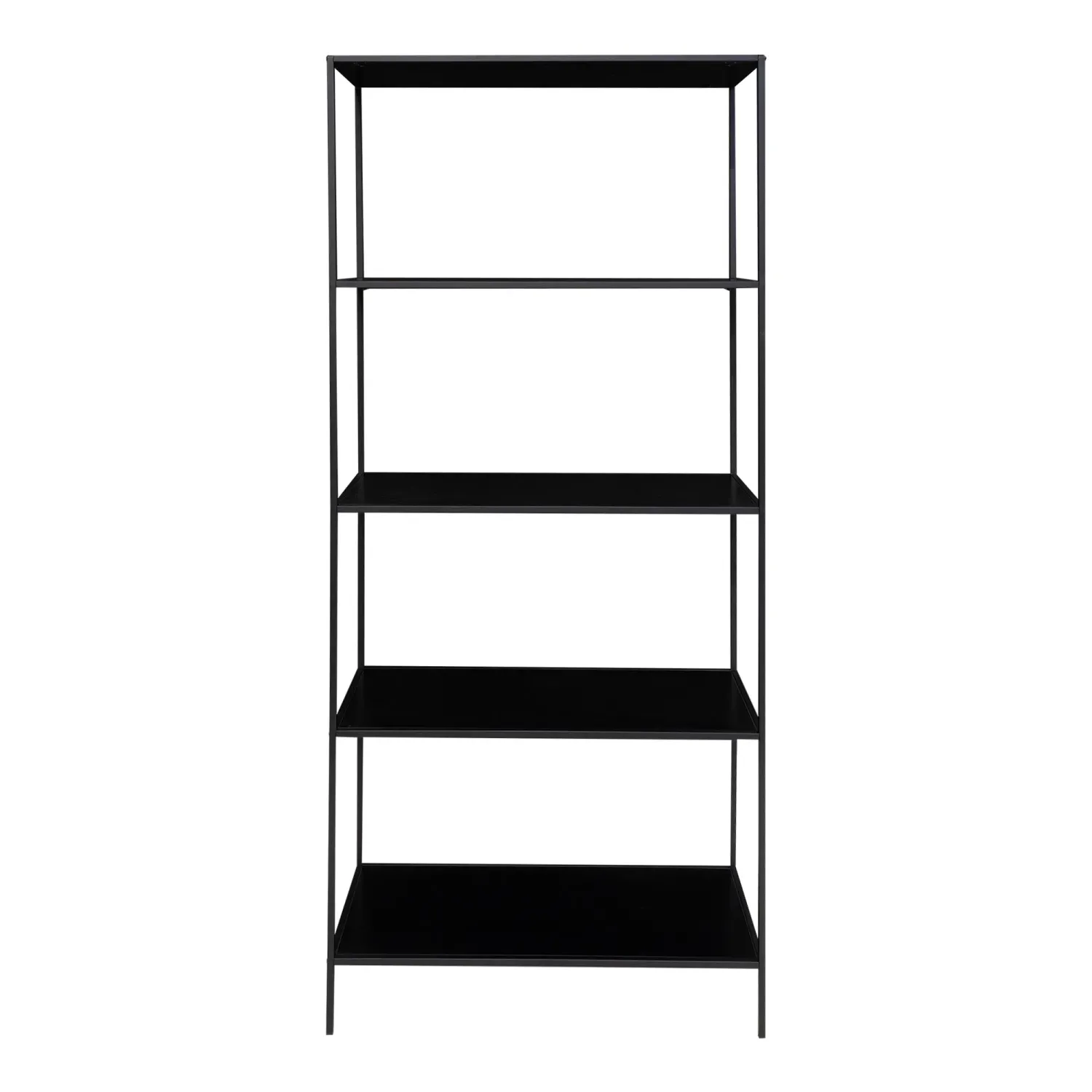 Vita Regal Bücherregal 5 Ablagen Metall | Schwarz Vita Regal Bücherregal 5 Ablagen Metall | Schwarz