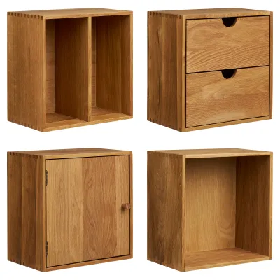Townsville Wandregale 4er-Set Eiche | Natur Townsville Wandregale 4er-Set Eiche | Natur
