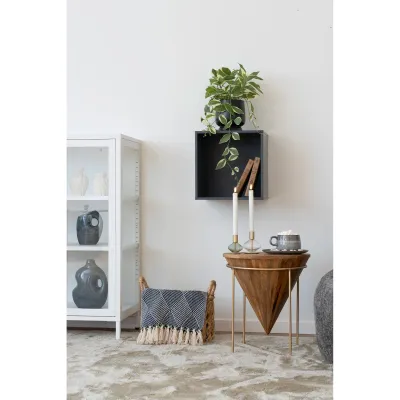 Horne Wandregal Lackiertes Holz | Dunkelgrau