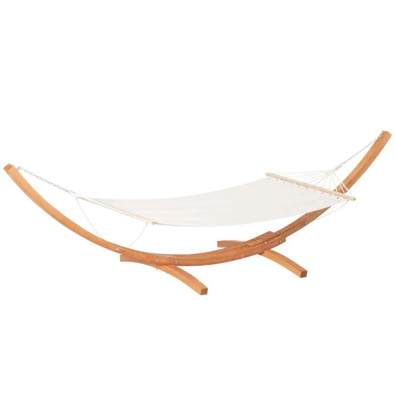 Gartenhängematte Holzgestell Hängematte Ständer Belastbar 180kg | Creme Braun Gartenhängematte Holzgestell Hängematte Ständer Belastbar 180kg | Creme Braun
