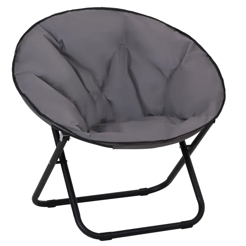 Campingstuhl Faltbar Campingsessel Lehne Klappstuh l Outdoor Stuhl | Grau Campingstuhl Faltbar Campingsessel Lehne Klappstuh l Outdoor Stuhl | Grau