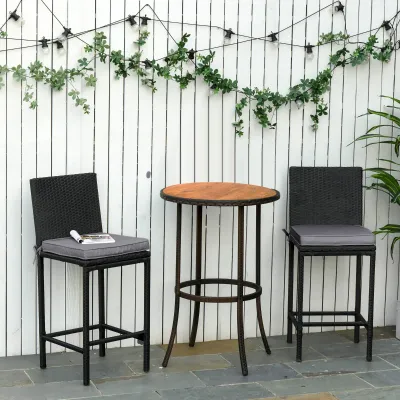 2 Gartenstuhlkissen Gartenstuhlauflage Abnehmbarer Bezug 5cm Polsterung | Dunkelgrau