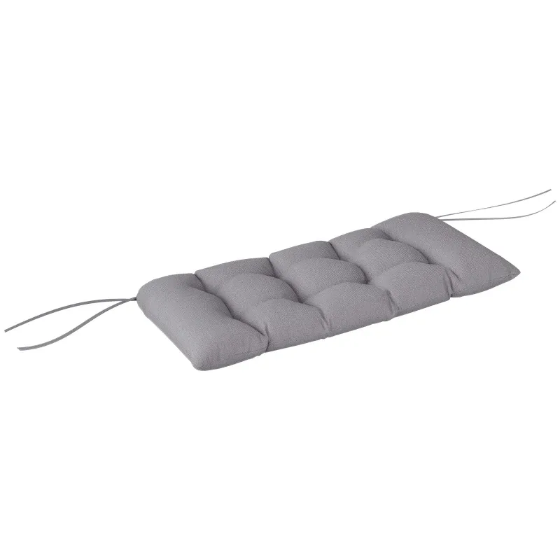 Bankauflage 105x46x12,5cm Bankkissen Bänder Outdoor Sitzkissen | Grau Bankauflage 105x46x12,5cm Bankkissen Bänder Outdoor Sitzkissen | Grau