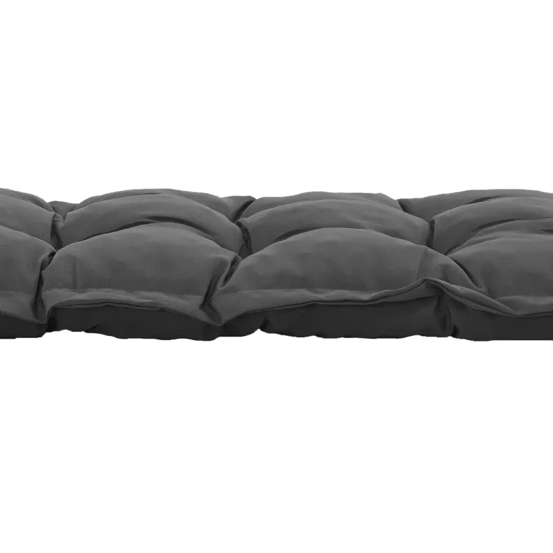 Sitzkissen 100x40cm für Gartenbank Hollywoodschaukel Polsterauflage | Dunkelgrau