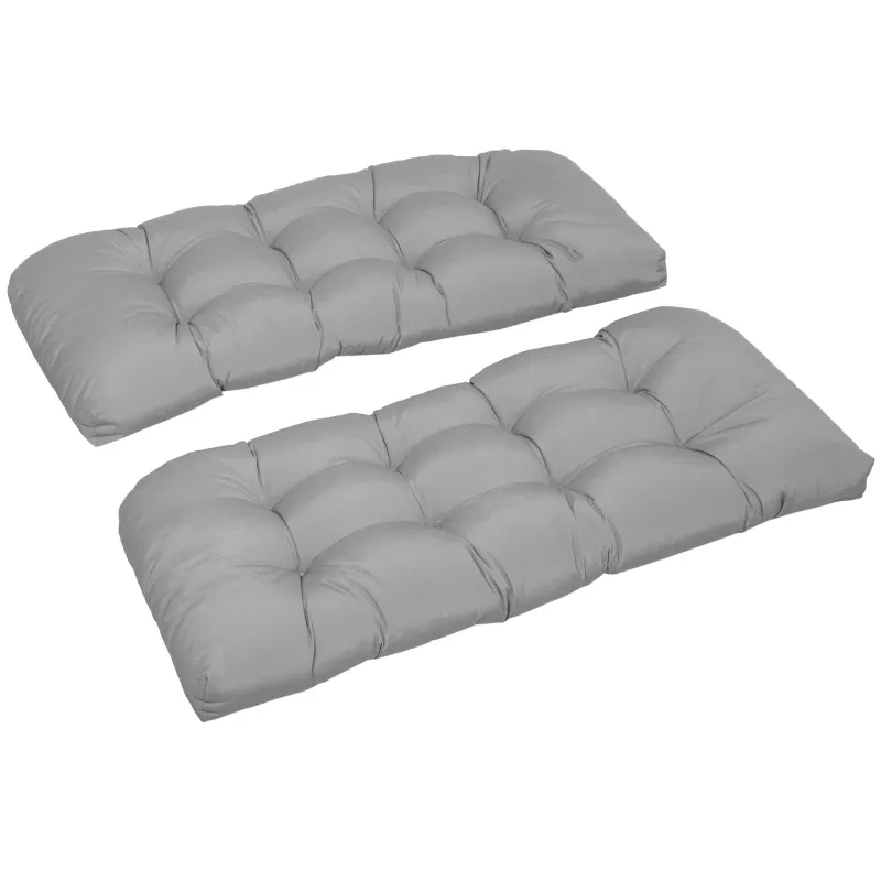 Bankauflage 2 Personen Innen Aussen 8 Steppungen Stühle Sofas | Grau Bankauflage 2 Personen Innen Aussen 8 Steppungen Stühle Sofas | Grau