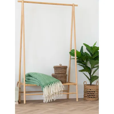 Kleiderständer Garderobe Manaus Bambus | Natur