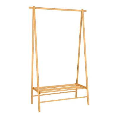 Kleiderständer Garderobe Manaus Bambus | Natur