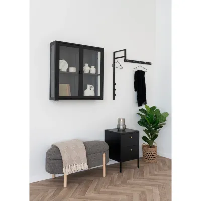 10er-Set Massa Hangers Metallkleiderbügel Schwarze Beschichtung | Schwarz