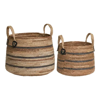 Graskörbe Bananenblätter 2er-Set | Natur Graskörbe Bananenblätter 2er-Set | Natur