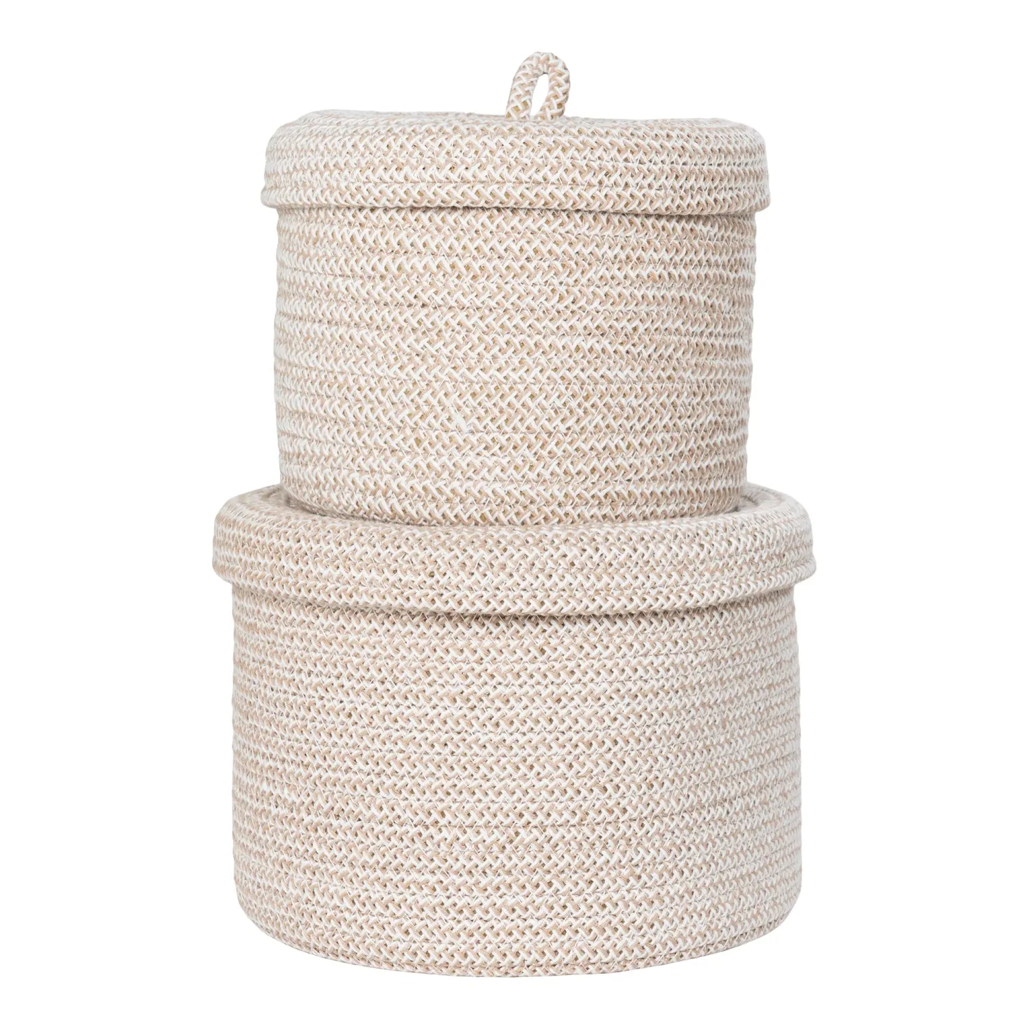 Sebal-Körbe Baumwolle Beige 2er-Set Sebal-Körbe Baumwolle Beige 2er-Set