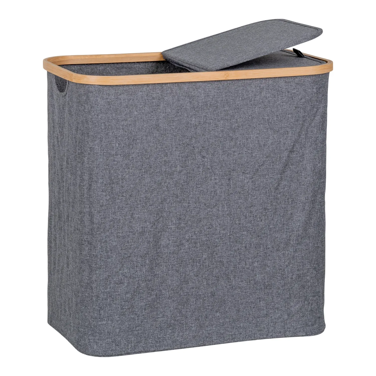 Noto Wäschekorb Bambus/Textil | Dunkelgrau Noto Wäschekorb Bambus/Textil | Dunkelgrau