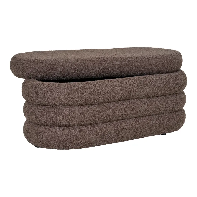 Dartford Bank Stauraum Teddy-Stoff | Braun Dartford Bank Stauraum Teddy-Stoff | Braun