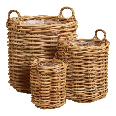 Burton-Körbe Rattankorb 3er-Set | Natur Burton-Körbe Rattankorb 3er-Set | Natur