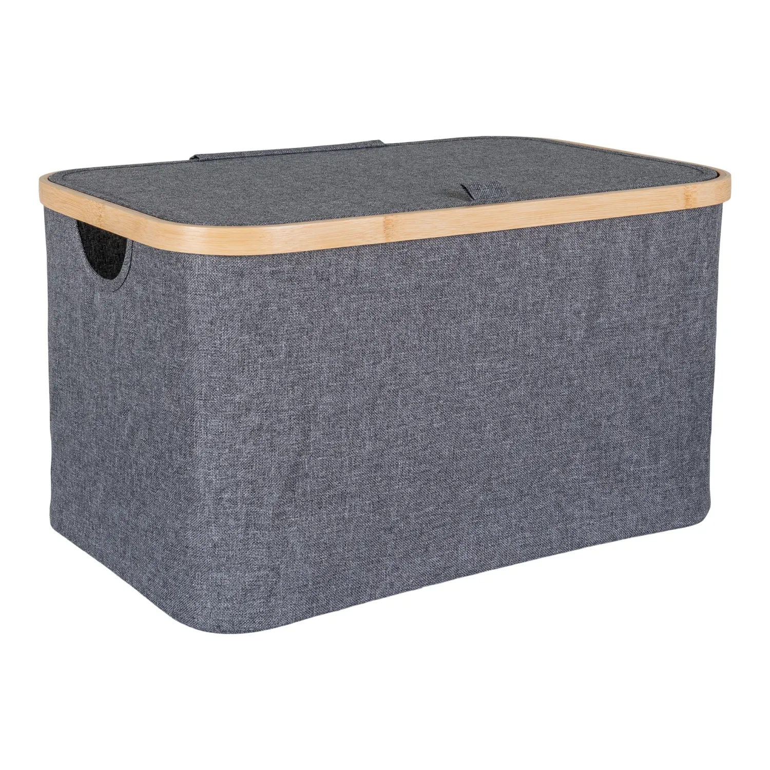 Noto-Korb Bambus/Textil | Dunkelgrau Noto-Korb Bambus/Textil | Dunkelgrau