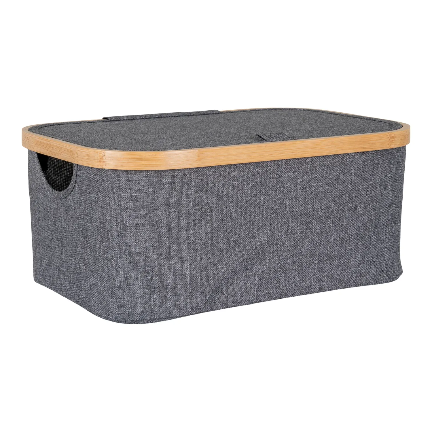 Noto-Korb Bambus/Textil | Dunkelgrau II