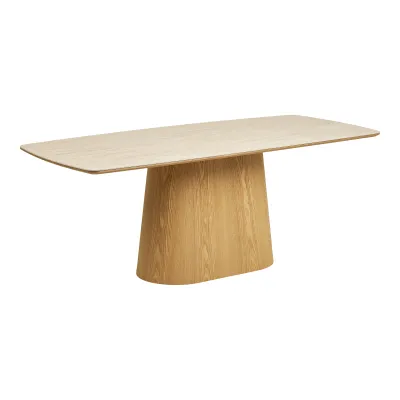 Noli Esstisch Keramikplatte/Eschenfurnier Travertinoptik/Natur 90x200x76 cm