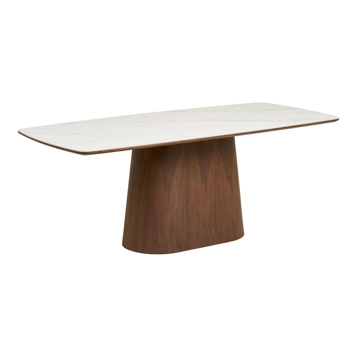 Noli Esstisch Keramikplatte/Eschenfurnier Weiss/Dunkelbraun 90x200x76 cm Noli Esstisch Keramikplatte/Eschenfurnier Weiss/Dunkelbraun 90x200x76 cm