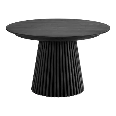 Osaka Esstisch Eichenfurnier Schwarz Inkl. 2 Verlängerungsplatten Rund ø120x120-160-200x75 cm Osaka Esstisch Eichenfurnier Schwarz Inkl. 2 Verlängerungsplatten Rund ø120x120-160-200x75 cm