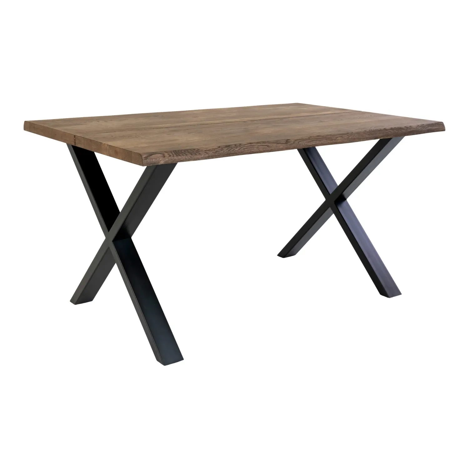 Esstisch Toulon 95x140x75 cm Geschwungene Kante Geräucherte Eiche FSC® 100% Esstisch Toulon 95x140x75 cm Geschwungene Kante Geräucherte Eiche FSC® 100%